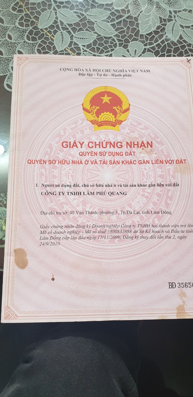 Cần bán đất Xã Lát Lạc Dương có thổ cư hẻm xe hơi 14ha