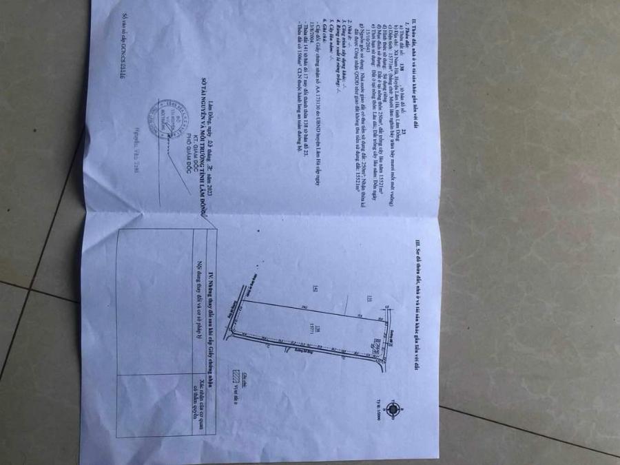 Cần bán dự án, phân lô Nam Hà Lâm Hà có thổ cư hẻm xe hơi 260mx57m